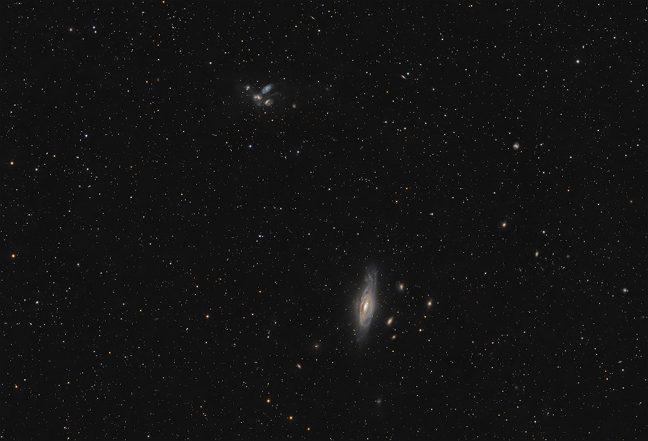 NGC 7331 group and Stephan's Quintet